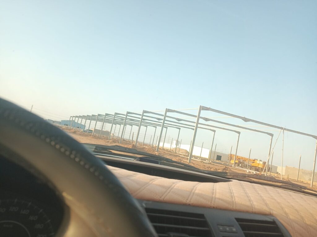 تركيب الهناجر الحديدية